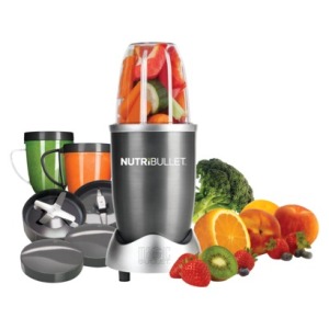 The Nutribullet is my new favorite tool. It is far less expensive than the glorious Vitamix, but you get the same amazing blend ability. Plus its super fast and easy to clean.